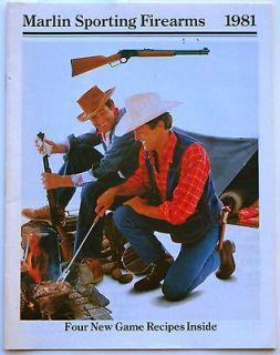 Marlin Sporting Firearms 1981 Catalog 8 1/2x10 1/2 31 pg EX to LN