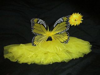   Red Monarch Butterfly Wings tutu hair clip Birthday Halloween costume