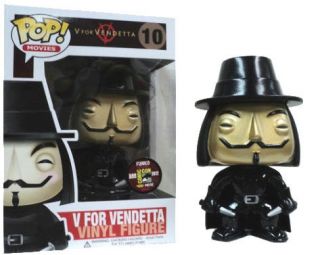   Funko Pop V for Vendetta Vinyl Figure Metallic Comic Con Alan Moore