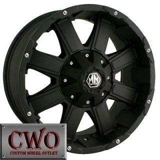 17 Black Mayhem Havoc Wheels Rims 8x165.1 8 GMC Chevy 2500 HD Dodge 