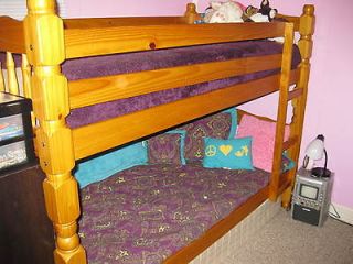 Twin over Twin Kids Bunk Beds   Frame & 2 Mattresses