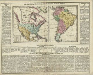   Carey & Lea  Geographical, Statistical and Historical Map of America