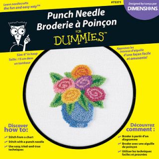 Vase Of Flowers Punch Needle For Dummies Kit 6 Inch Rod