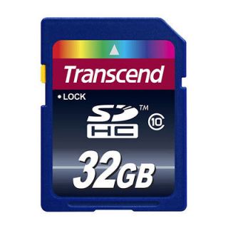   32GB SD SDHC SD XC Transcend Secure Digital Flash Memory Card Class 10