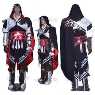 Assassins Creed II Ezio oxhide anime cosplay costume