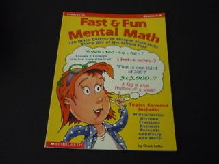   Mental Math 250 Quick Quizzes to Sharpen Math Skills Every Day Book