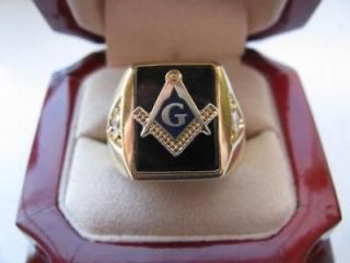 Newly listed Superb NEW! Gold Mens Masons CREST Ring