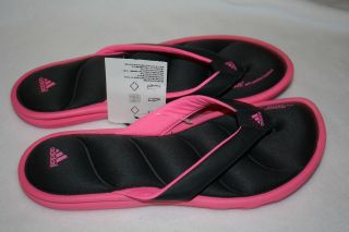   Womens Adidas Chilwyanda Comfort cushion pink/black Flip Flop Sandals