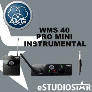 NEW AKG WMS 40 MINI INSTRUMENT GUITAR WIRELESS MIC SYSTEM B SET