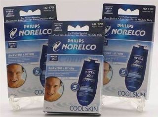 Norelco HQ170 Cool Skin Nivea Lotion Cartridges 15 Cartridges