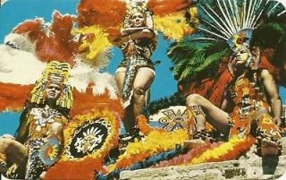 1979 postcard, Mexico, Aztec Native Costumes,,,awe​some stamps