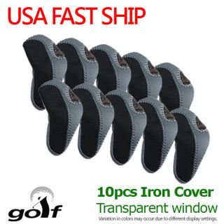 10 X Golf Club Iron Head Cover New Neopren Iron Protect Cover Covers 