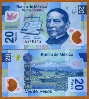 Mexico, 20 Pesos, 2010, Polymer P 122 New M Serie UNC