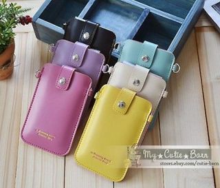 Cute Leather Mobile Cell Phone Bag Case Pouch Cover for iPhone 4 4S 