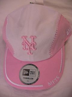   Mets Ball Cap TODDLER Pink Adjustable Velcro MLB Baseball Hat KIDS