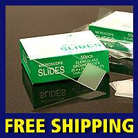 100 Blank Microscope Slides Frosted End 1 x 3 *NEW*