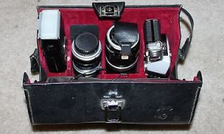 Minolta SRT 101 Camera SR 7 Vintage Camera x3 Minolta Lens + Flash