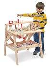   Wooden Carpenter Work Bench Parent Project Tools Durable Play Wood Toy