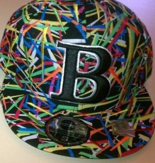 Popular B BROOKLYN Hat Fitted Baseball Cap Multicolor NWT Justin 