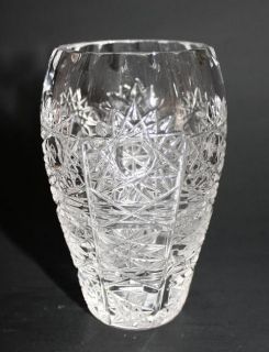   Czech Hand Blown Cut Leaded Crystal Queen Lace 500PK Miniature Vase