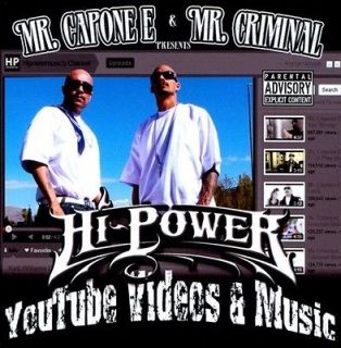 MR. CAPONE E/MR. CRI   YOUTUBE VIDEOS AND MUSIC [PA]   NEW CD