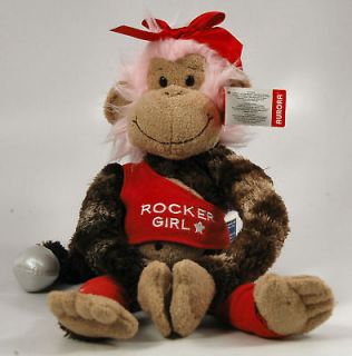 Newly listed Aurora Plush Pink Cheeky Charlie Rocker Girl Monkey NEW