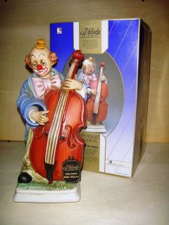   Motion Music Box1988 Spotlight Clown Bass #07087 Signed, Orig Box