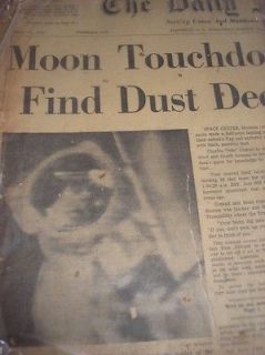   newspaper  Apollo 12 on Moon Daily Journal Elizabeth, NJ Nov 19, 1969