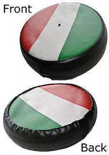 Italian Flag Rear Carrier Wheel Cover ..Vespa/Lambre​tta