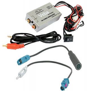   Wired FM Modulator Vauxhall Ford Audi iPod iPhone  car aux adapter