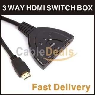Port HDMI Multi Display Auto Switch Hub Box Splitter 1080P HD TV 