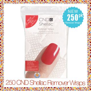 CND Shellac Remover Wraps   250ct pack Wrap * SUPER SALE NEW