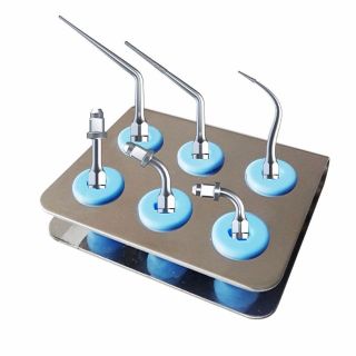 Dental Ultrasonic Scaler perio 6 tips with holder ENDO Fit SATELEC DTE 