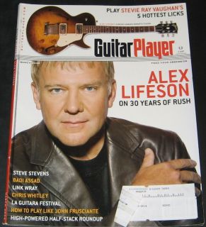 Guitar Player Magazine March 2006 Issue ALEX LIFESON RUSH Ships 