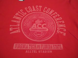 2005 ACC Football Championship Florida State New Mens Large Tshirt FSU 