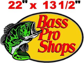EX LARGE BASS PRO SHOPS DECAL, DECALS, STICKER, FISHING