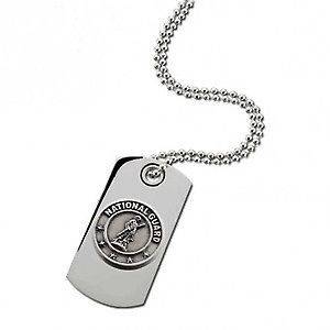   MINT  Sterling Silver United States Military Dog Tag   National Guard