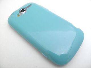 TURQUOISE TPU GEL RUBBER SKIN COVER CASE 4 HTC MYTOUCH 4G HD