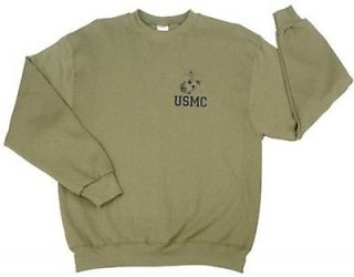 US Marine Corps PT Sweatshirt Military Government Issued Olive 
