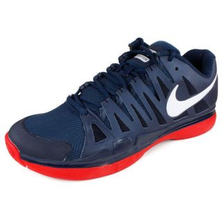Nike Men Federer Lunar Vapor 9 Tour Tennis Shoes Navy & Red