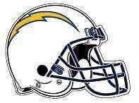 NFL San Diego CHARGERS Helmet Logo Decal Sticker.MINT Made in USA.FAST 
