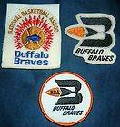   Authentic Vintage 1970s BUFFALO BRAVES Basketball Patches   NBA