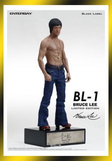 In Stock Enterbay Black Label   BL 1 Bruce Lee 1/6 Scale Statue 