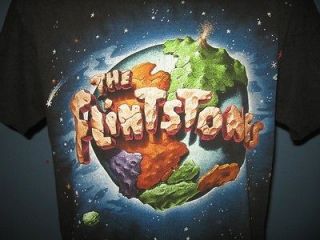   THE FLINTSTONES T Shirt LARGE movie tv promo fred cartoon soft thin