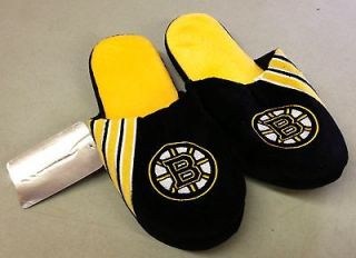   of Boston Bruins Logo Slippers 2012 NEW NHL Team Stripe House shoes