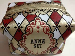 Anna Sui cosmetic/all purpose circus prints PVC pouch NEW