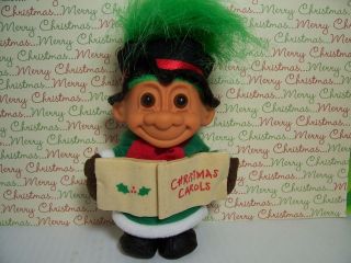 CHRISTMAS CAROLER   5 Russ Troll Doll   NEW IN BAG