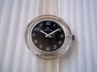 Meister Anker plastic windup watch. See through back.