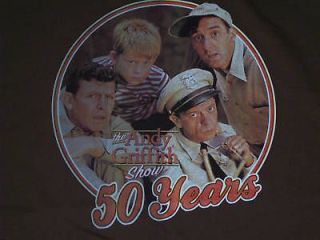 Andy Griffith Show 50th Anniversary T Shirt (Size XXL, Color Brown 
