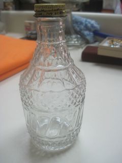 White House Vintage cut glass bottle with original lid VERY NICE